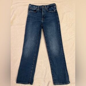 Good American Dark Blue Straight Leg Jeans